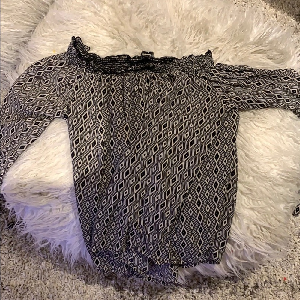 Off the Shoulder Sanctuary Patterned Top